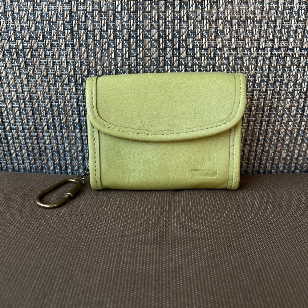 Vintage Coach 7219 Multi-Function Purse in Rare Leaf Color - EUC
